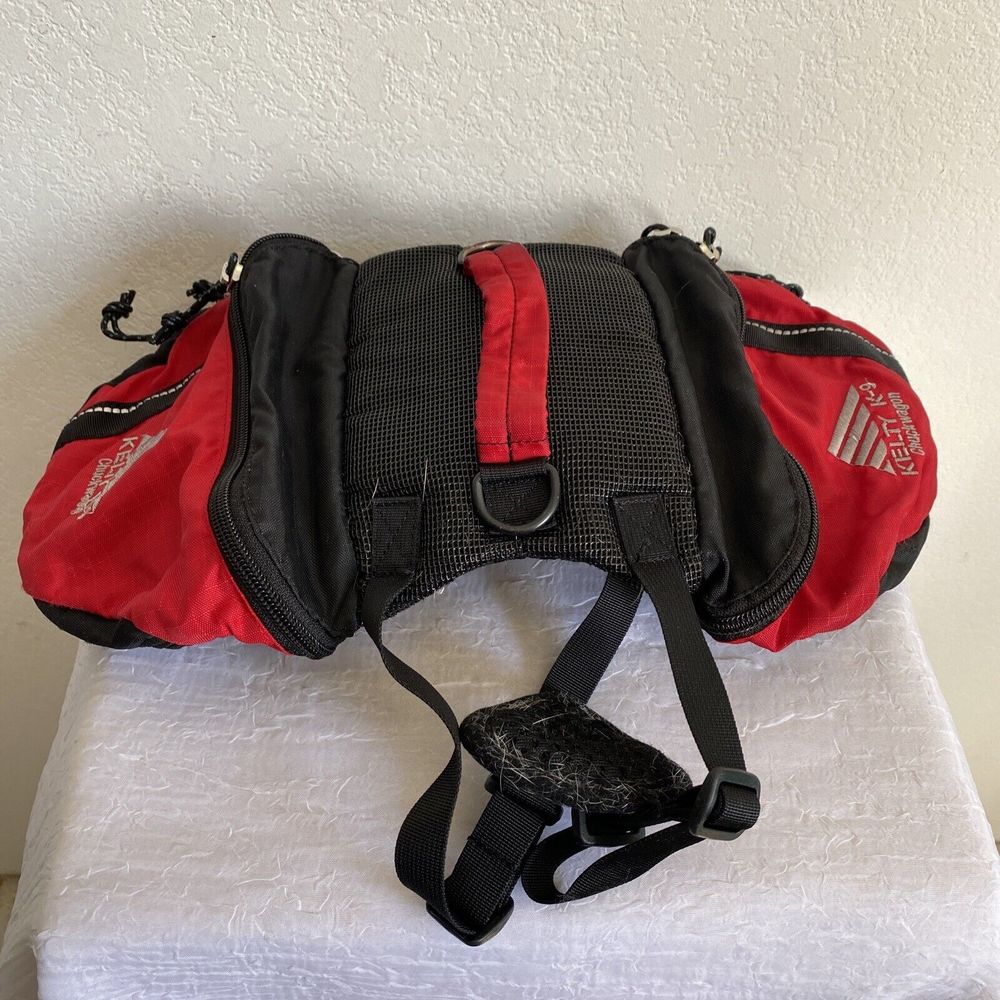 Kelty K-9 Chuck Wagon DogDog Pack Red Hiking Backpacking Trail Bag w Handle Sz S